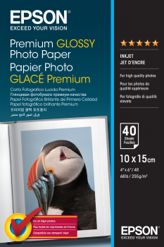 EPSON photopaper glossy premium 10x15 40sheet 255g/qm