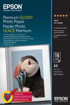 EPSON photopaper glossy premium A4 15sheet 255g/qm