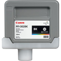 CANON ink tank black PFI-302BK 330 ml for iPF-8xxx and iPF-9xxx series, 2216B001AA