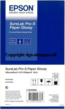 EPSON SureLab Pro-S Paper Glossy 4x65 2 rolls