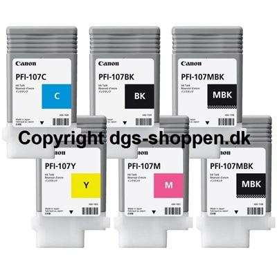 CANON PFI-107 ink cartridge black, 6705B001AA